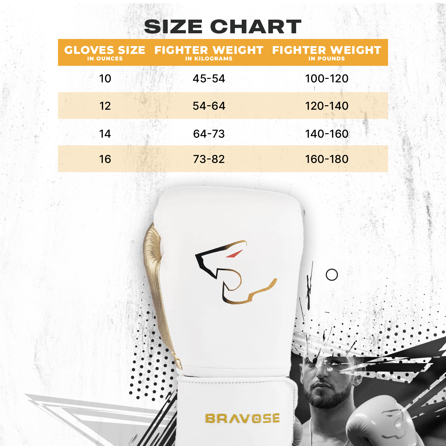 Elite Pro 2.0 Velcro Boxing Gloves - White Gold