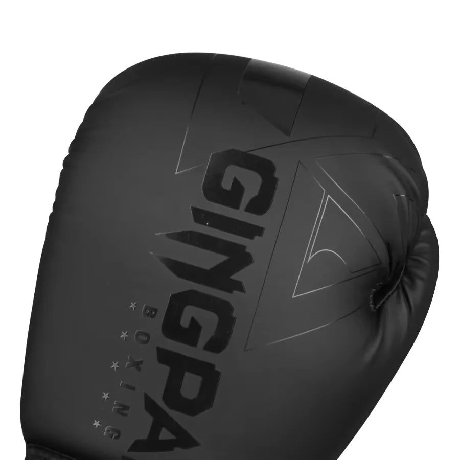 GINGPAI Boxing Gloves – PU Leather Training Gloves for Muay Thai, MMA & Kickboxing