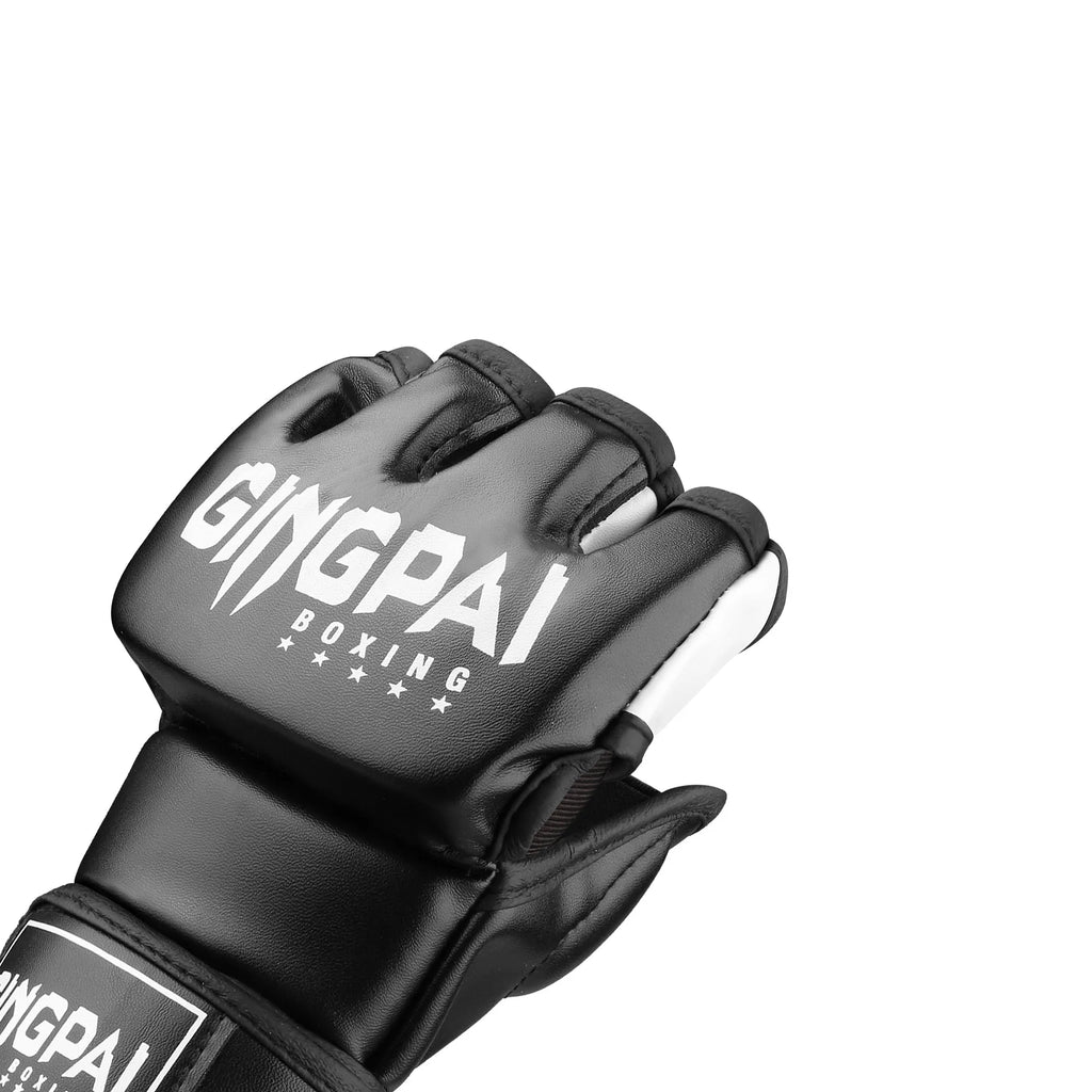 GINGPAI MMA Gloves – Fingerless Sparring Gloves for Boxing, Muay Thai & Kickboxing