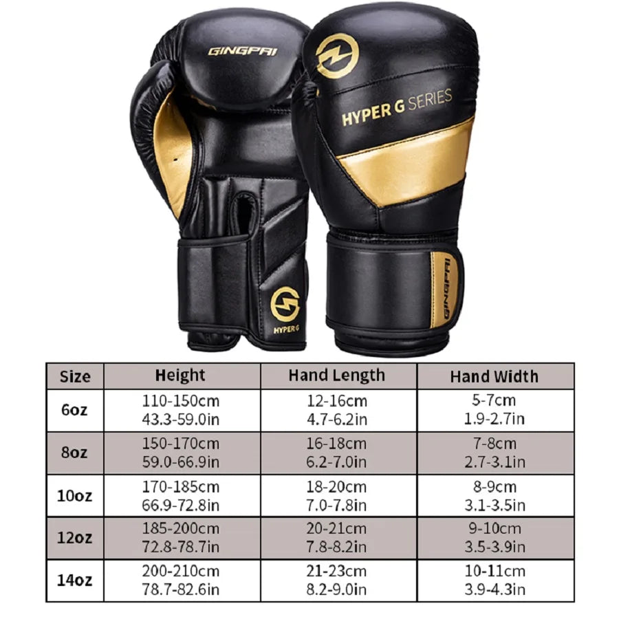 Boxing Gloves – PU Leather Training & Sparring Gloves