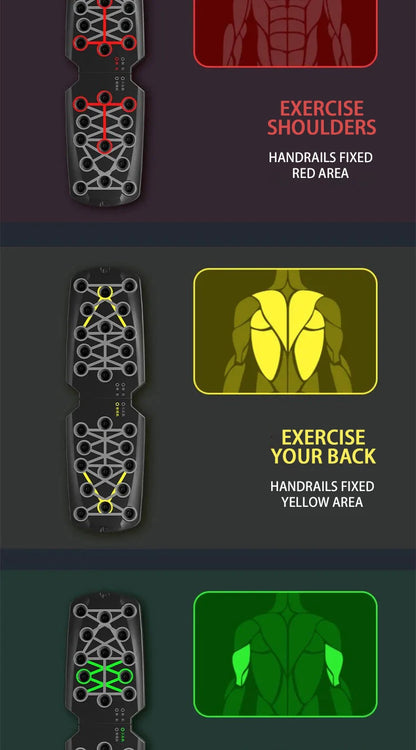 Push-Up Board Set – Colour-Coded Strength Training System