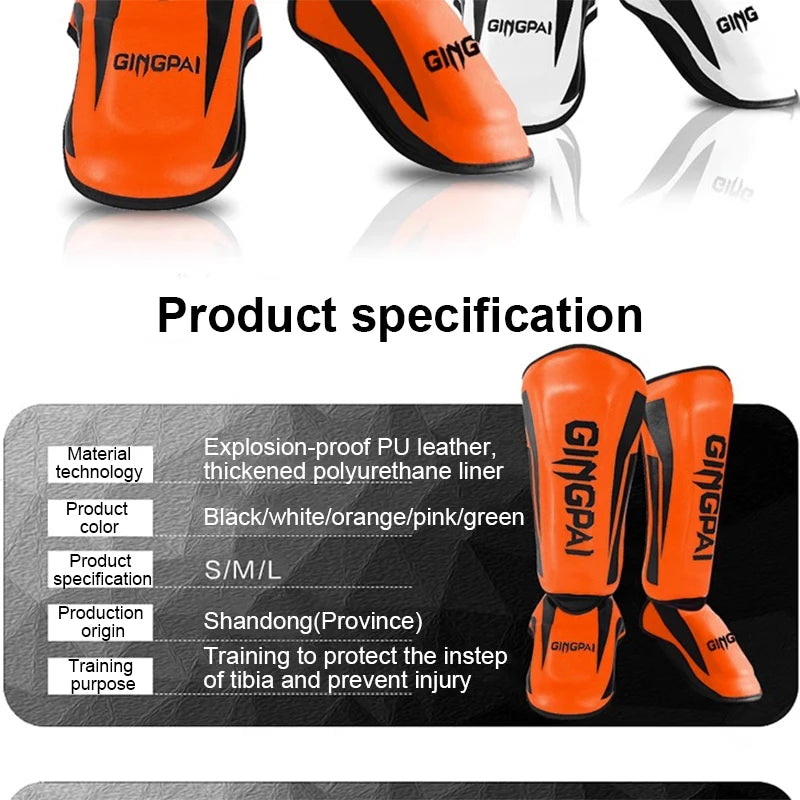 MMA Shin & Instep Guards – Muay Thai, Kickboxing & Taekwondo Leg Protectors