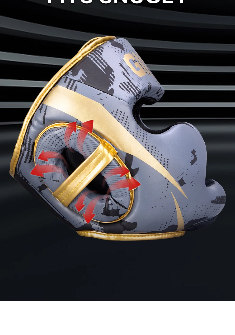 Gingpai Headguard for Boxing/Muay Thai/MMA