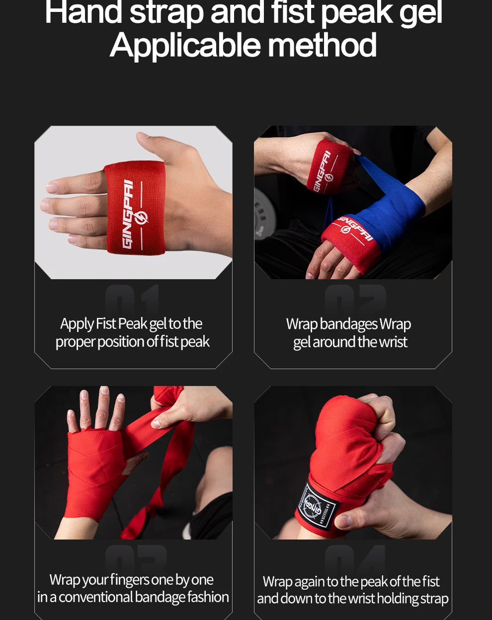 Gingpai Gel Knuckle Protectors