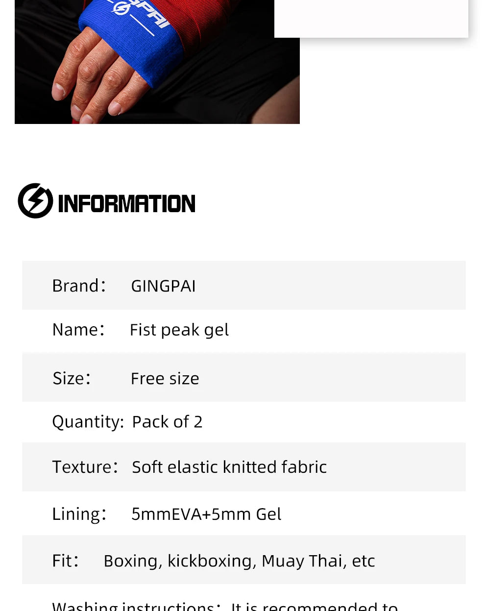 Gingpai Gel Knuckle Protectors